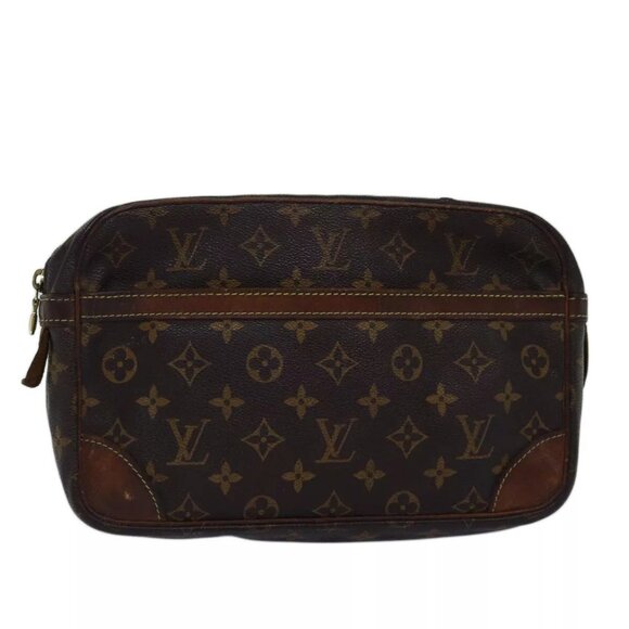 LOUIS VUITTON Monogram Compiegne 28 Clutch Bag - Picture 1 of 16